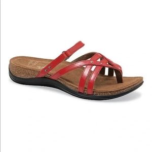 Dansko Jenelle Red Sandal Slide Size 40